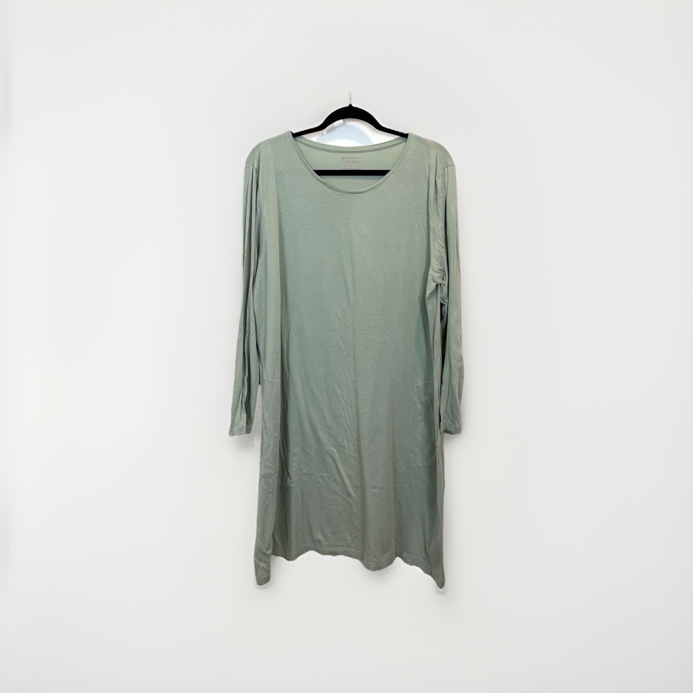 Gudrun Sjödén Mint Green Tunic Dress With Pockets‎ Womens Size XL